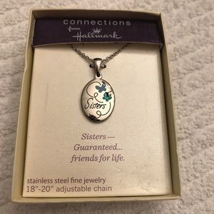 Hallmark “Sisters” necklace